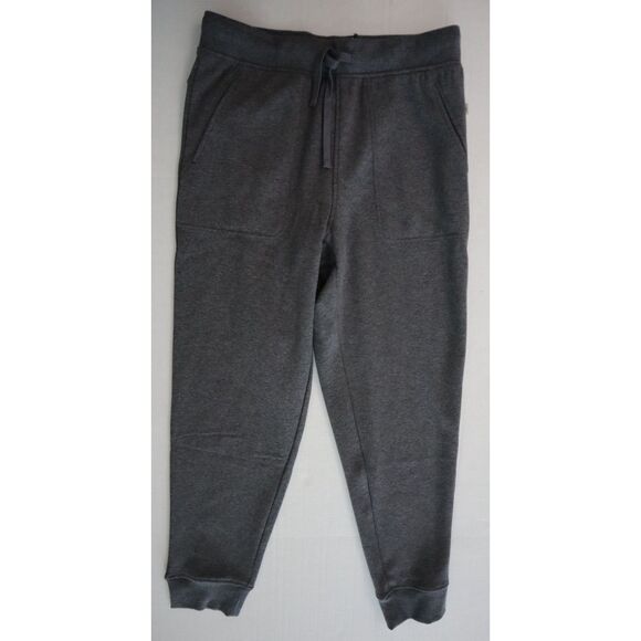 UGG 1103582 Men's Sz Large Charcoal Heather Fleece Hank Jogger Pants - Picture 1 of 11